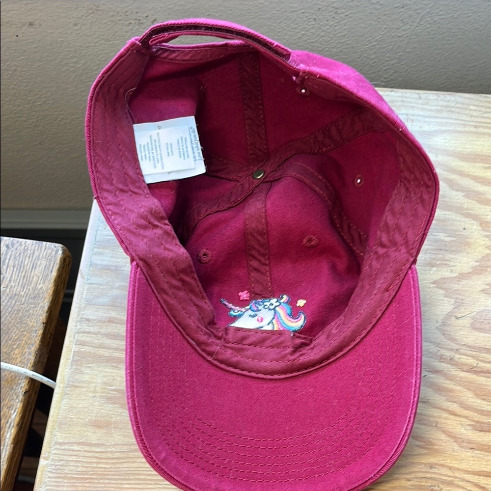 Life Is Good Unicorn Hat - Burgundy - Picture 5 of 7